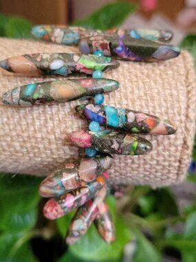 Multi-Colored Crystal Wrist Wraps